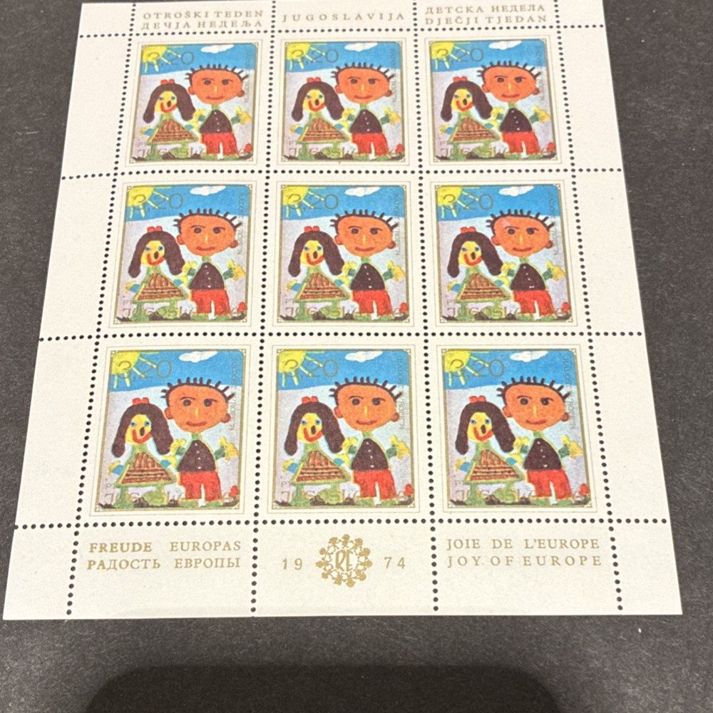 Yugoslavia 1974 MNH Stamp Blocks Joy of Europe Chess Multi-Color 0.20 0.50 0.60