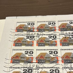 Czechoslovakia 1983 Full Sheet Architecture 20 Kčs CTO MNH Multi-Color