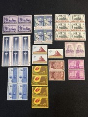 Vintage US Postage Stamps Unused Lot Of 37 Stamps Of Historical Events & States