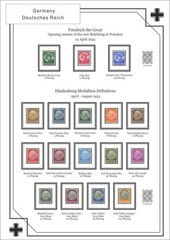 Deutsches Reich III 1933-1945, third Reich, PDF ( DIGITAL ) STAMP ALBUM PAGES