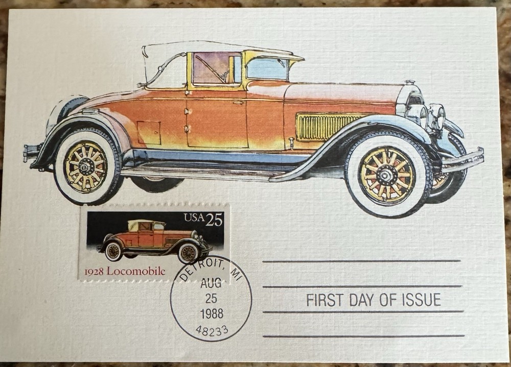 Antique Cars / Their Stamps (First Day Issue) and Discription Of Each Car