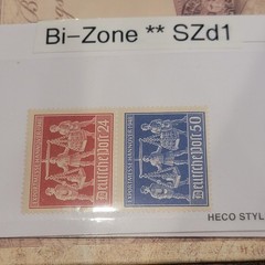 Germany Semi-Postal Stamps Exportmesse Hannover 1948 24 & 50 MNH Multi-Color