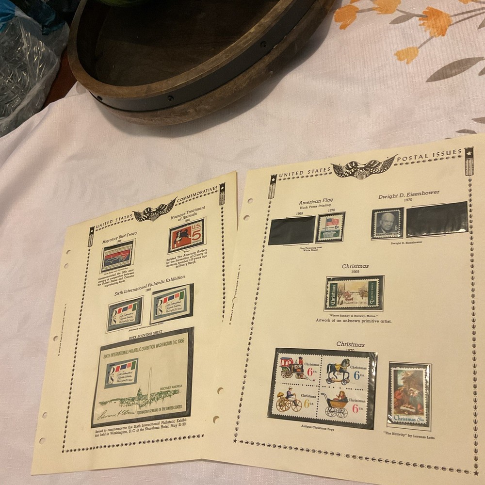 U.S.-(-1965-70-)-HISTORICAL EVENTS-lot Of 12 Stamps& 1 S.S-ON ALBUM PAGE-MINT#30