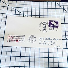 USA 5c Eagle First Day Cover 1967 Green Creek Postmark Vintage FDC Cape May 360