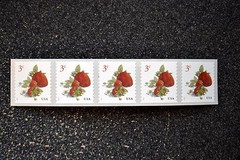 2017USA #5201 3c Strawberries – Coil Strip of 5 – Mint NH strawberry fruit