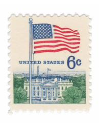 1968 6c Flag & White House MNH – Single Stamp – US Scott #1338