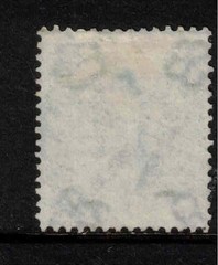 Malta 1856 QV SG72 GB Used Abroad Z22 “M” 1/- green Wmk Emblems