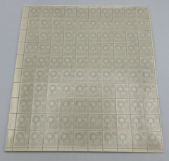 1962 US Postage Stamps Scott #1205 4 Cent Full Sheet of 100 Christmas Wreath