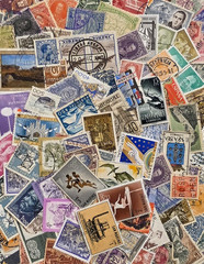 Lot of 100 Mixed Vintage Worldwide Stamps – 100% Off Paper – FREE SHIPPING!