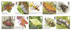 GB 2026 MOTHS Stamp Presentation Pack, mint unaffixed, issue date 09/07/2026