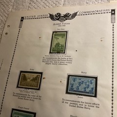 U.S.-(-1945-1946-)-HISTORICAL EVENTS-lot Of 11- Stamps-ON ALBUM PAGE-USED-#30