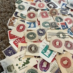 USA SQUARES CUT-OUT LOT! GREAT VINTAGE ASSORTMENT!
