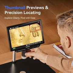 TOMLOV Digital Microscope Coin Microscope Magnifier Soldering Microscope USed