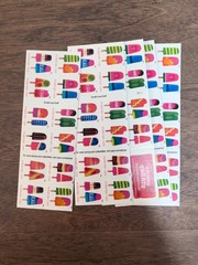 2018 USPS SHEET OF 100 FIRST CLASS LETTER STAMPS FROZEN TREATS 78¢