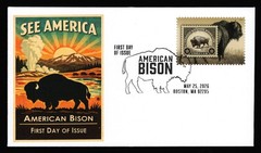 #6098 American Bison, Add-On [2] FDC **ANY 5=FREE SHIPPING**