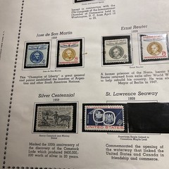 U.S.-(-1959-)-HISTORICAL EVENTS-lot Of 12-Stamps-ON ALBUM PAGE-USED-#30