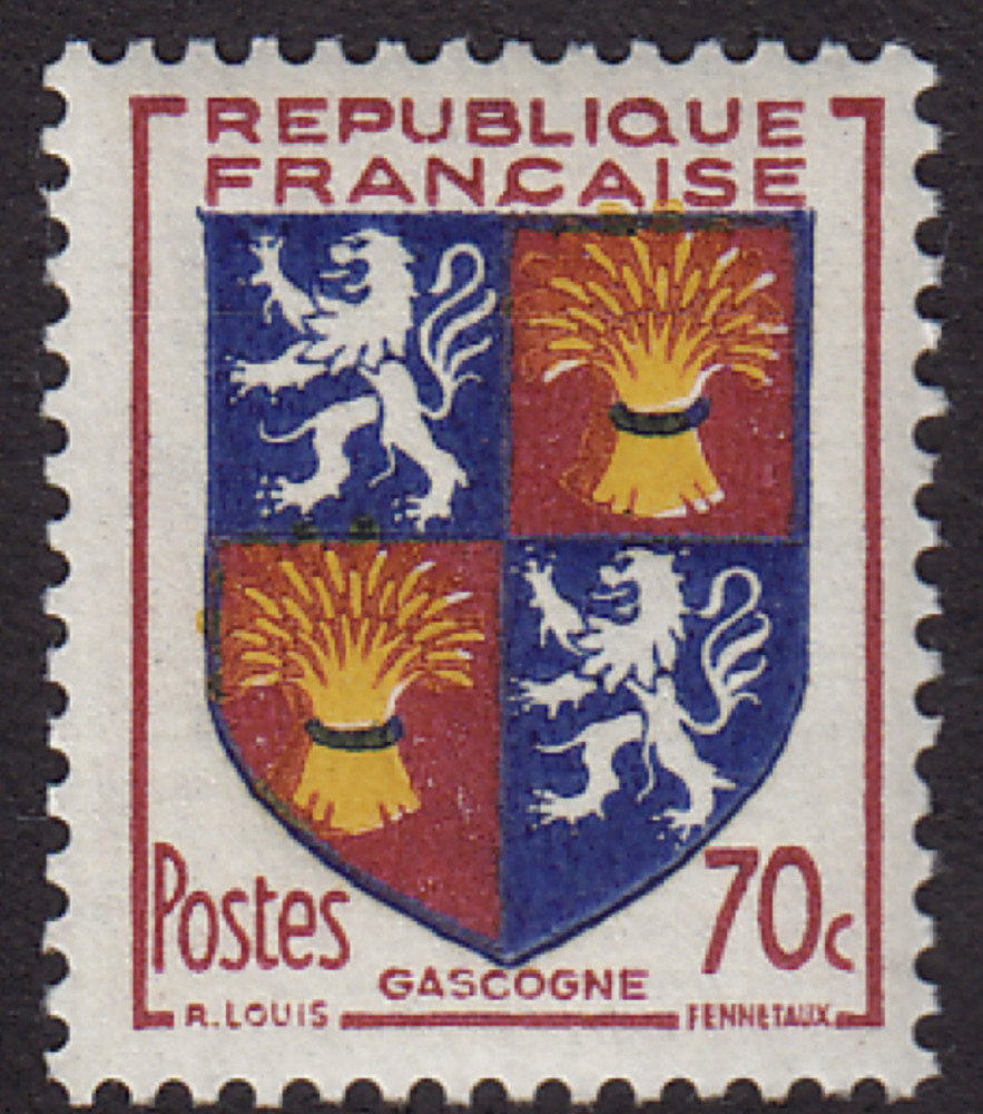 France #695 Mint MNH Original Gum Never Hinged Coats of Arms Stamp Very Fine