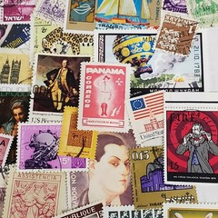 150 Worldwide Stamps -All Different Views & Sizes-Large Medium & Small Stamps