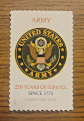 Scott #6003 Army 250th Anniversary (Single) Forever Stamp 2025 Mint NH