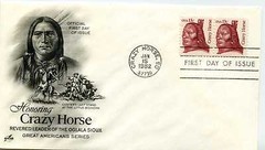 1855 13c Crazy Horse ArtCraft, FDC