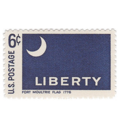 1968 6c Historic American Flags: Fort Moultrie MNH Single Stamp – US Scott #1345