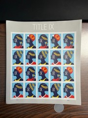 Title IX Forever Stamps – Full Pane of 20 MNH 2022