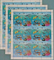 Three Sheets x 24 = 72 of WONDERS OF THE SEA 29¢ US Postage Stamps USA 2863-2866