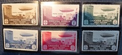 ITALY 1933 AEGEAN ISLANDS C20 – C25 ZEPPELIN AIRMAIL SET – M.N.H. , C..V. 1100$