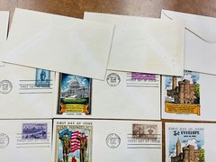 1950 YEAR SET 15 Fluegel FDCs Multi-color cachets. 987-997 , U532-4, UC18.