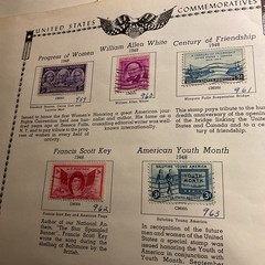 U.S.-(-1948-)-HISTORICAL EVENTS-lot Of 22- Stamps-ON ALBUM PAGE-USED-#30