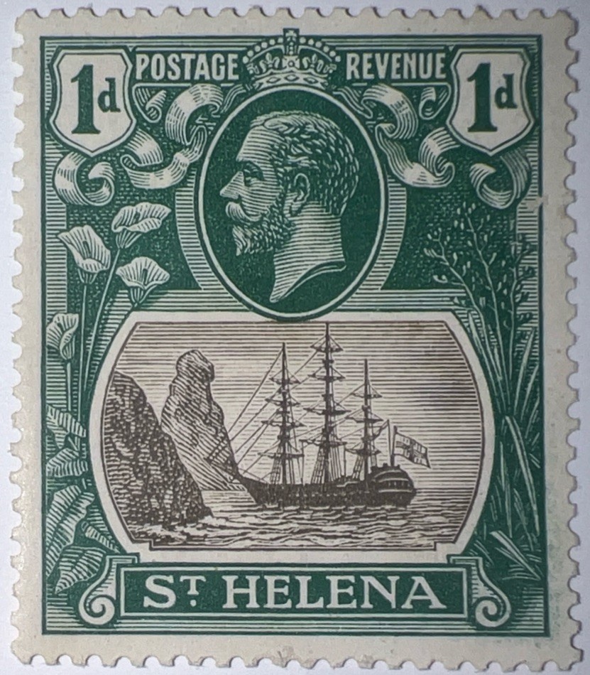 Travelstamps: St. HELENA STAMPS SC# 80, 1d, Mint, Original Gum, Hinged