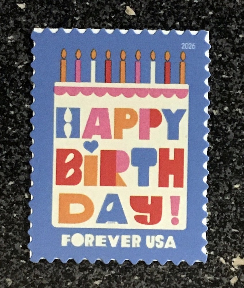 2026USA #6069 Forever Happy Birthday – Single Stamp mint