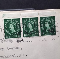 Festival of Britain 1952 Philatelic Cover Blackpool Postmark 1½d Wilding Stamps