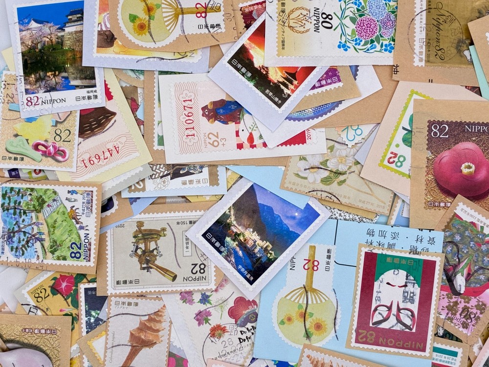 STAMP JAPAN 2019-2014 latest 200g lot ON paper kiloware SALE!