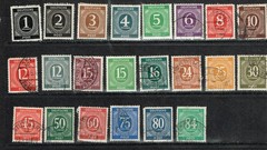 Germany Numerals 1946 SC# 530-542, 544, 546-547 and 550-555 M/U FVF