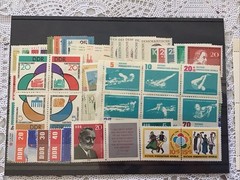Germany DDR Complete Year 1962 Set W/ Blocks Mint Never Hinged MNH German Stamps