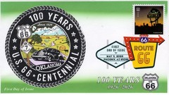 26-162, 2026, Route 66, First Day Cover, Digital Color Postmark, 100th Anniversa