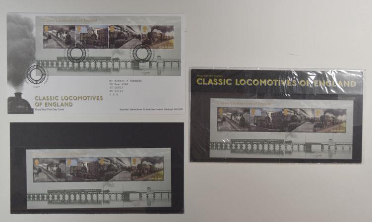 2011 ROYAL MAIL PRESENTATION FOLDER CLASSIC LOCOMOTIVES & 1 FDC LOT 391*
