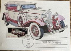 Antique Cars / Their Stamps (First Day Issue) and Discription Of Each Car