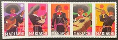 2022 Scott #5703-5707, Forever MARIACHI – Mint NH – Strip of 5 Stamps
