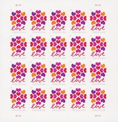 2019 USPS Hearts Blossom Love Forever Stamps – 5 Sheets (100 Total) Scott #5339