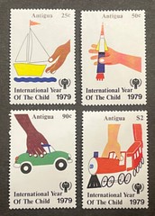 Travelstamps: Antigua Stamps Scott #537-540 Int’l Year of the Child Mint OG NH