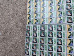** 100 × 2nd Second Class Stamps Unfranked Barcoded Genuine With Original Gum **