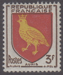 France #738 Mint MNH Original Gum Never Hinged Coats of Arms Stamp Very Fine