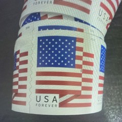 Us Flag Forever Coil Stamps 2018 American Flag Red White Blue USA