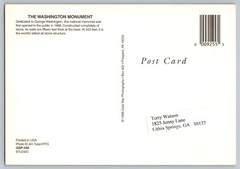 #4283 Flags of our Nation District of Columbia FDC Maxi Card Washington Monument