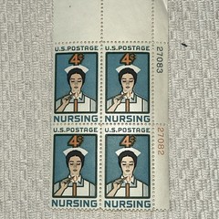 Vtg Nursing Profession 4 Cent Stamps Nurse 1961 US Postage USPS MNH Set of 4