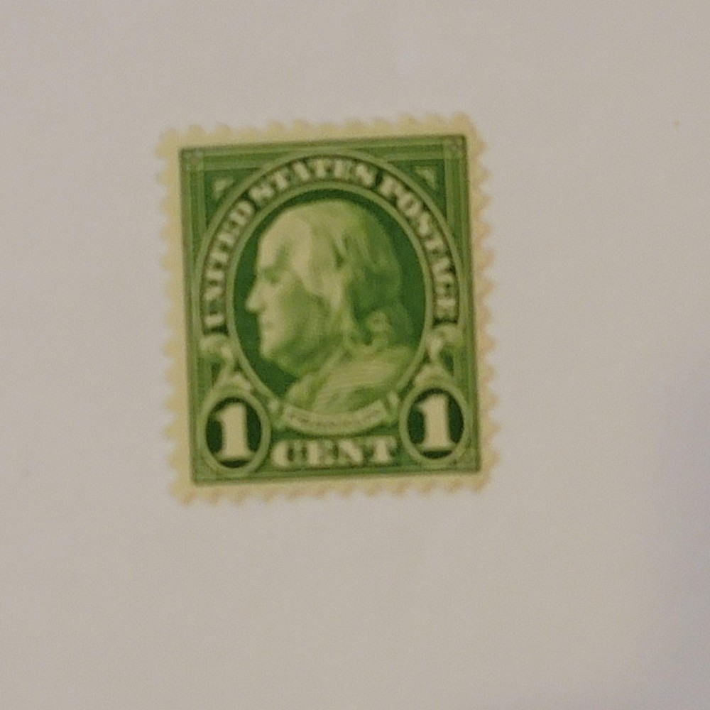 United States 1 Cent Green Postage Stamp Single Original Gum Uncertified