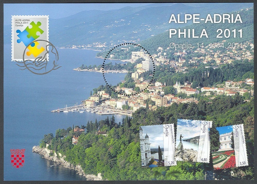 Croatia 2011, Alpe Adria Exhibition, Opatija, special souvenir sheet (present)