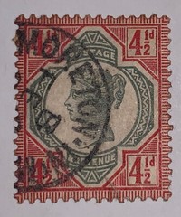 Travelstamps: Great Britain Stamps Scott #117 Used NG Handstamped